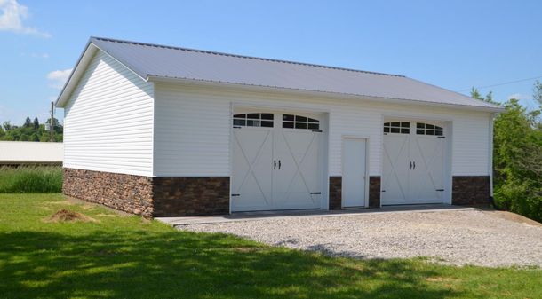 two door custom garage